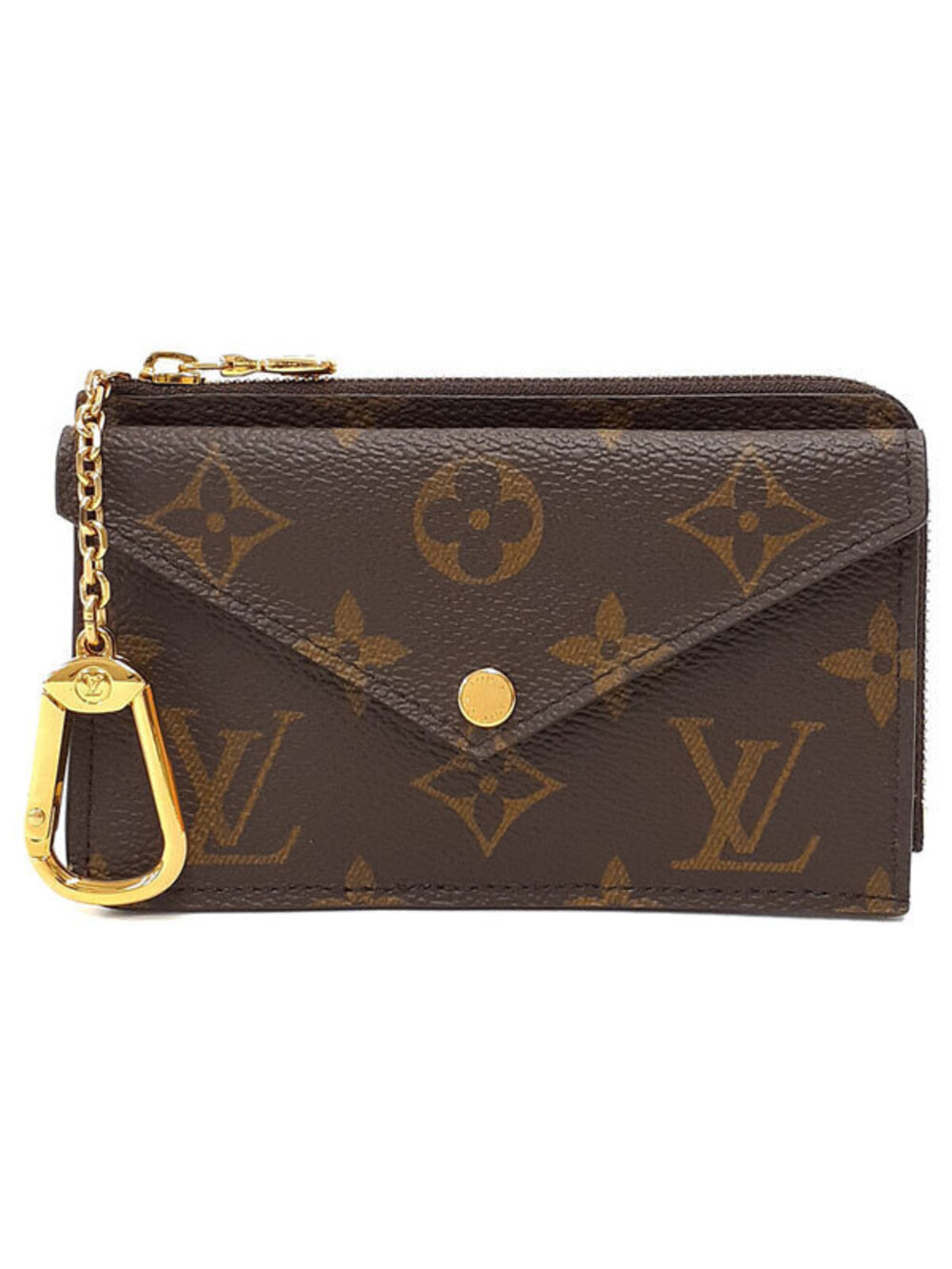 Louis Vuitton Monogram Porte Cartes Rect Verso coin case Wallet Key Ring